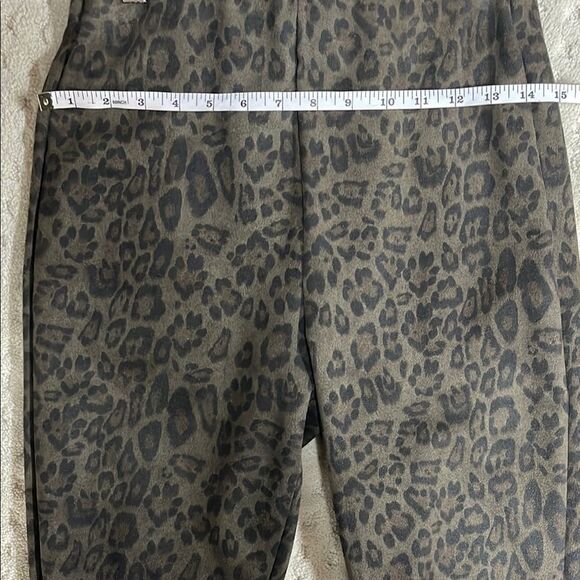 Zara Brown and Black Skinny Pants High-Waisted Knit - Picture 6 of 7